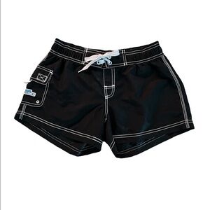 ORIGINAL WATERMEN WOMENS NAVY SWIM TRUNKS SIZE XS